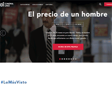 Tablet Screenshot of cinemauno.com